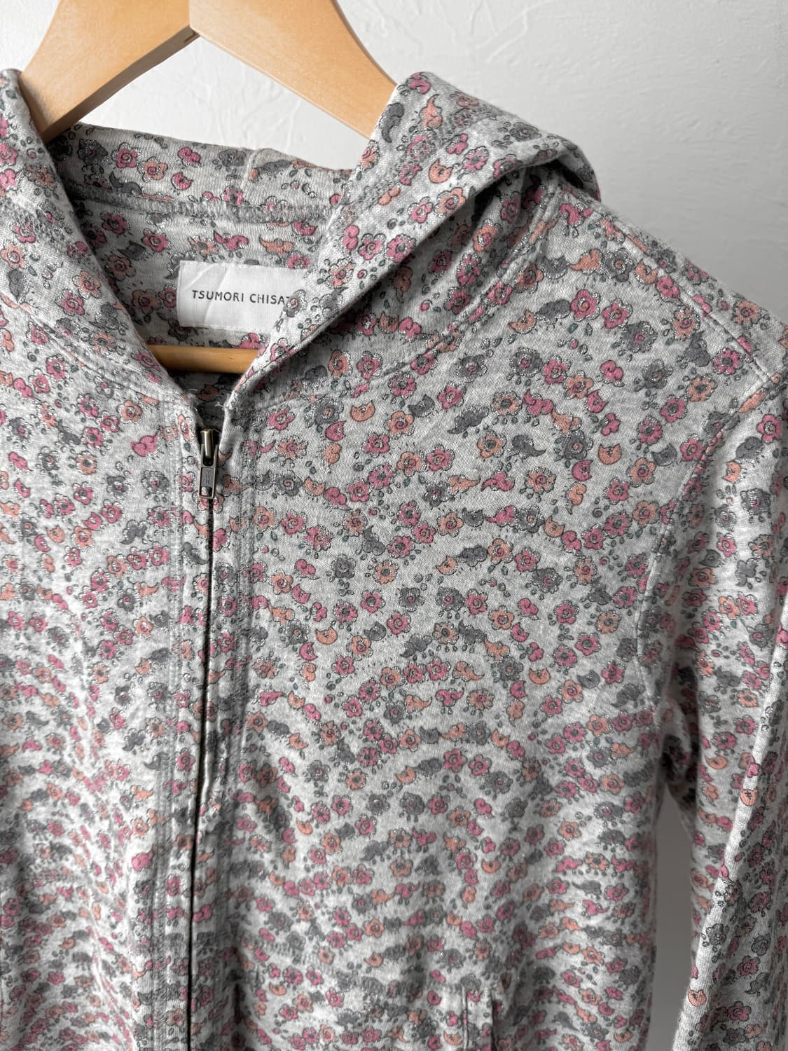 츠모리 치사토 리버티 플라워 후드 집업 상품이미지3