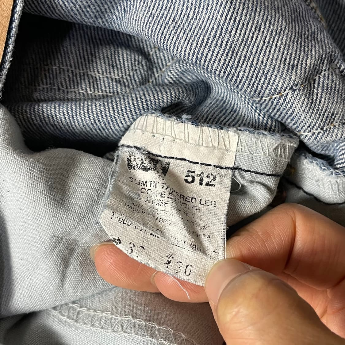 (38) 리바이스 512 38X30 중청 데님 팬츠 슬림핏 상품이미지4
