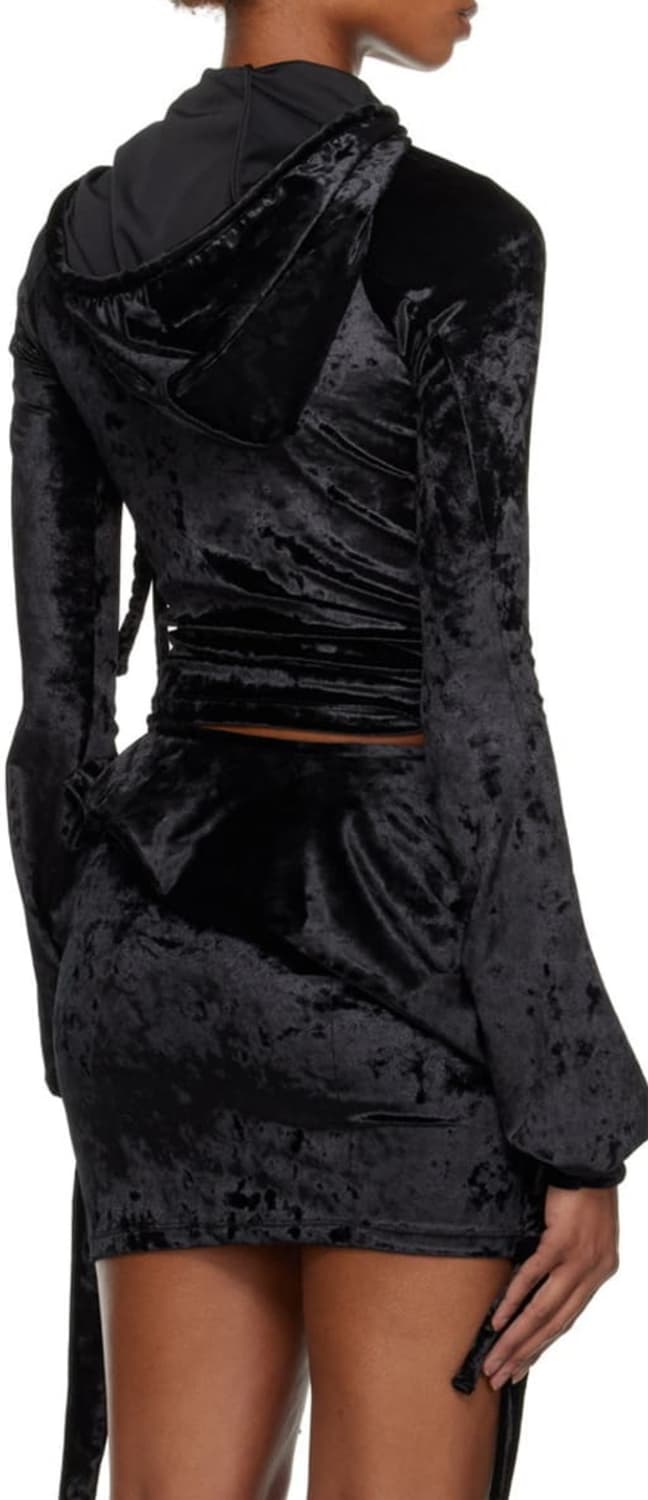 오토링거 벨벳 롱 슬리브 후드티 상품이미지5