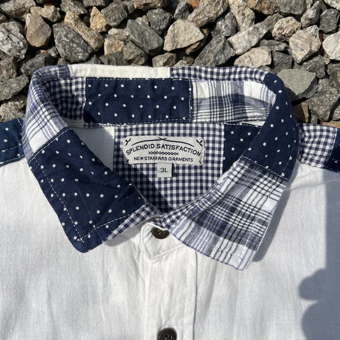 Splendid Satisfaction 빈티지 패치워크 셔츠(실측확인) 상품이미지3