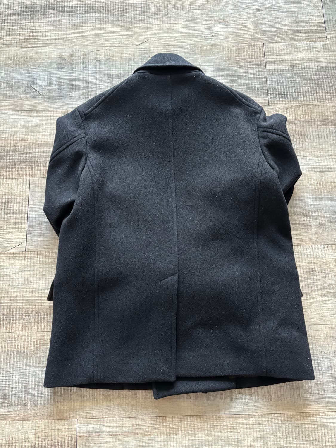 [3] 20AW 오라리 슈퍼 파인 멜튼 울 하프코트 피코트 auralee 상품이미지4