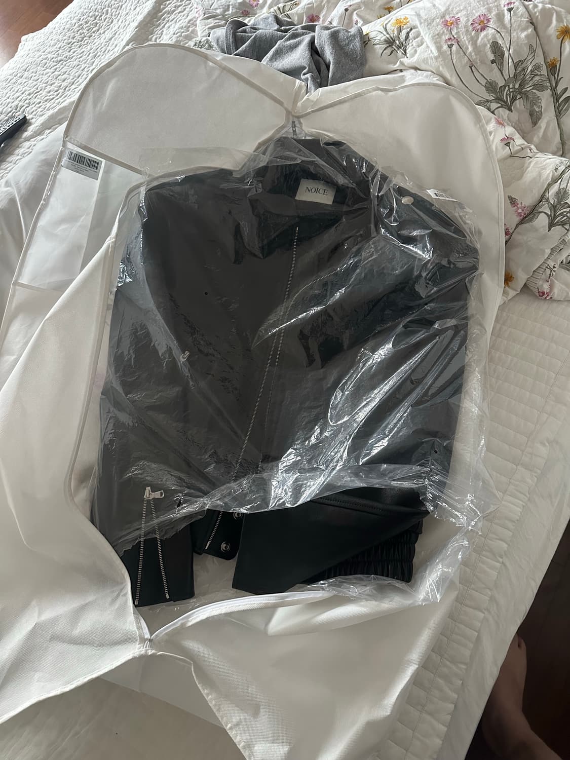 노이스 25ss 클래식 라이더 램스킨 블루종 자켓 상품이미지4