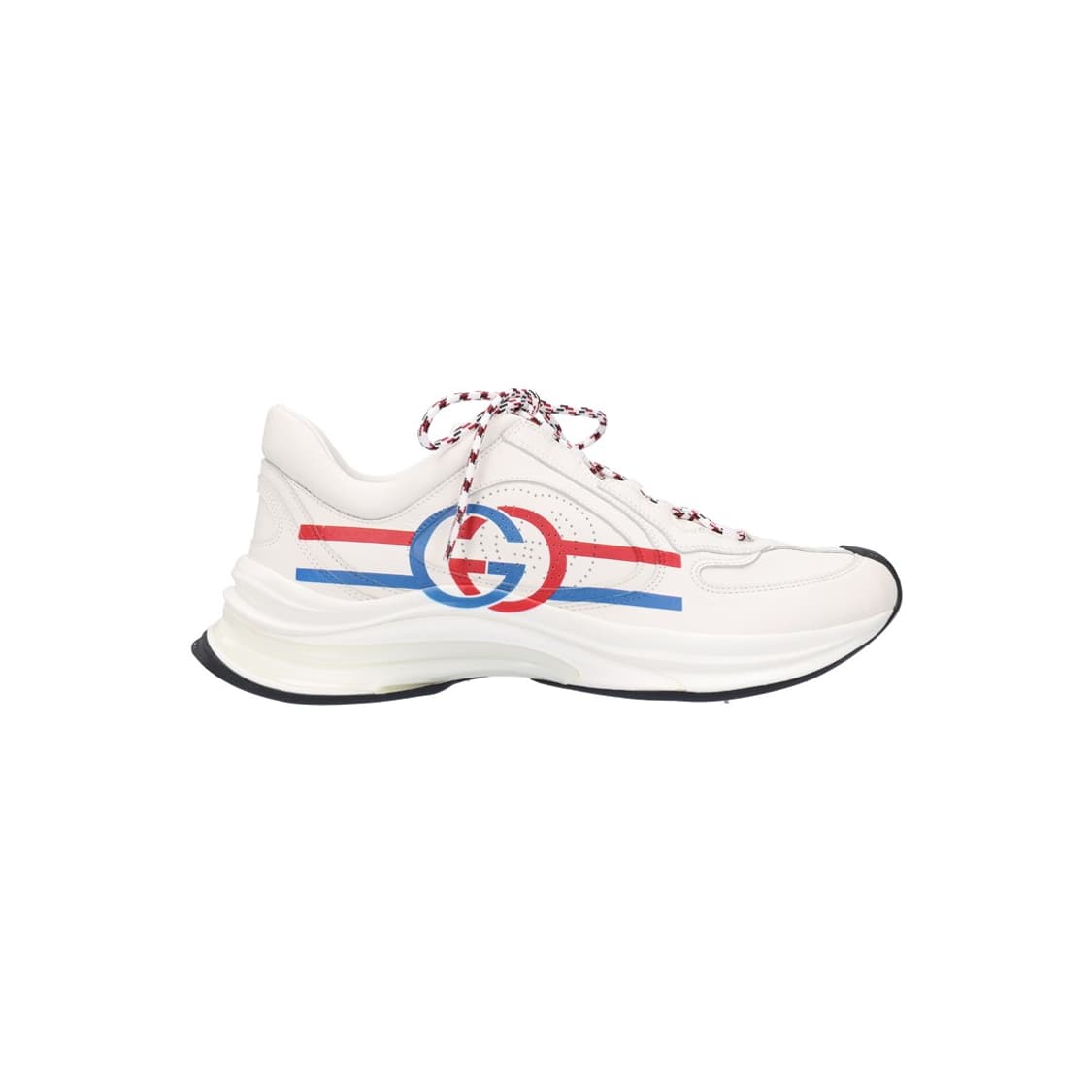 구찌 721111 구찌 런 스니커즈 레더 화이트 8 상품이미지1