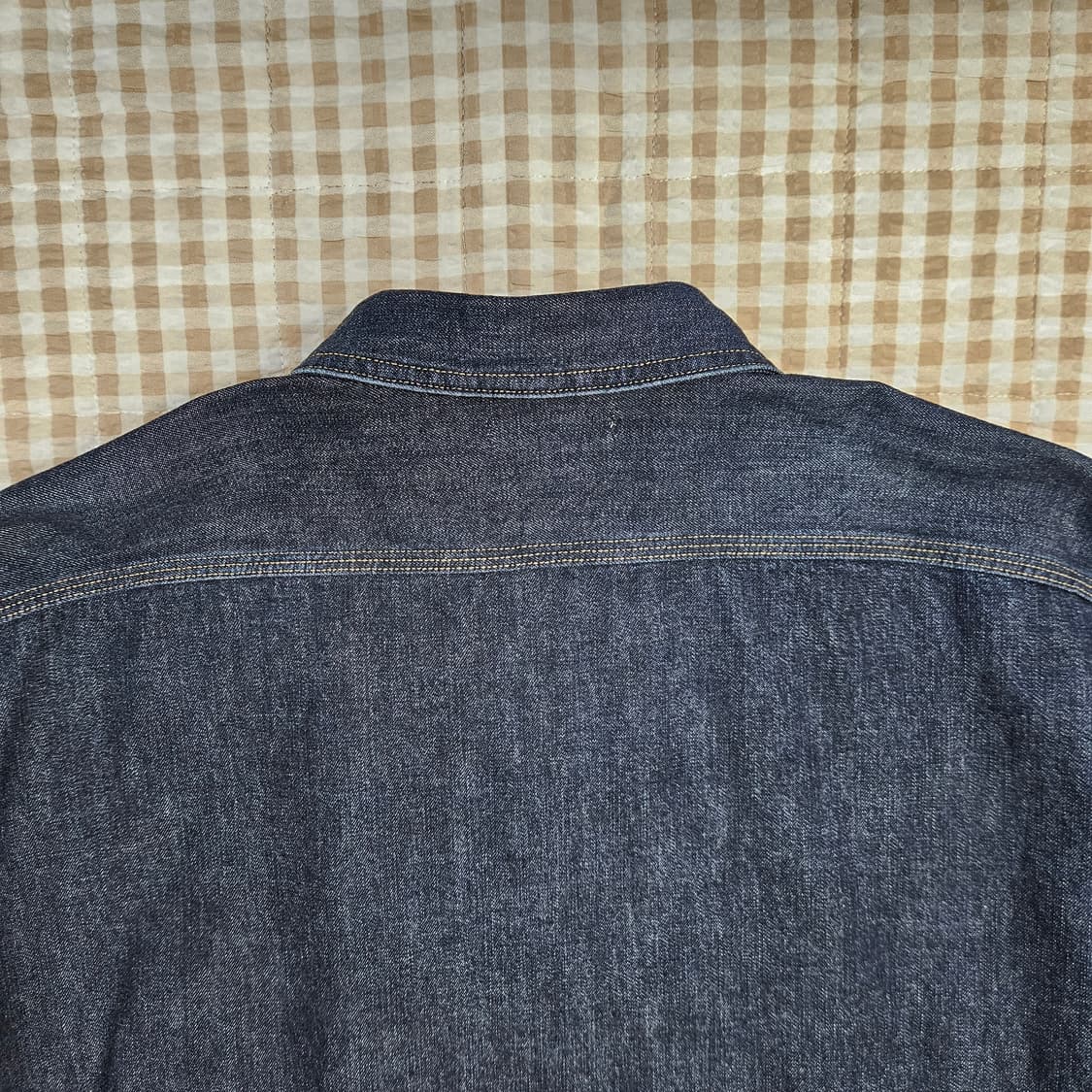 유니클로 오버핏 데님 자켓 남자100~105 상품이미지5