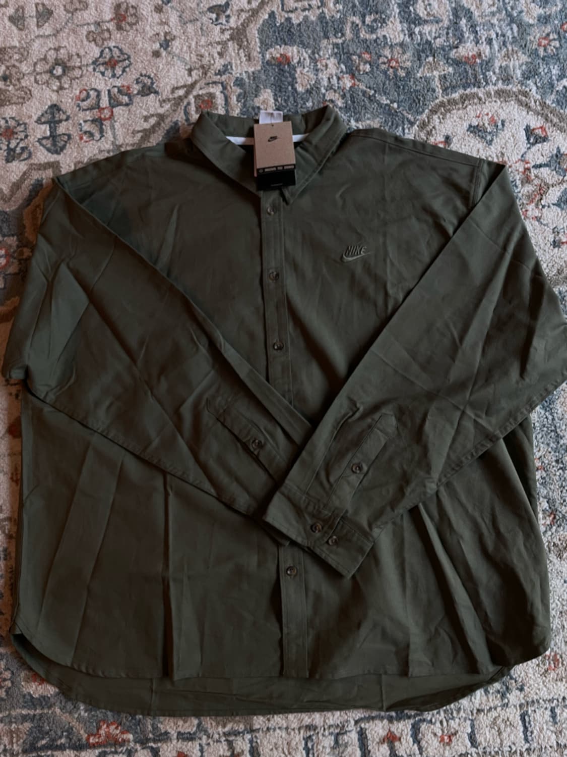 나이키 오버사이즈 긴팔 옥스퍼드 셔츠 (새제품. XXL) 상품이미지3