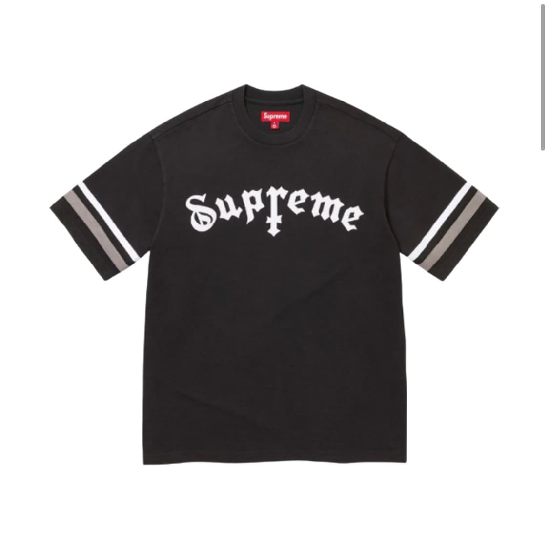 Supreme Cross S/S Top Black -25FW- 상품이미지1