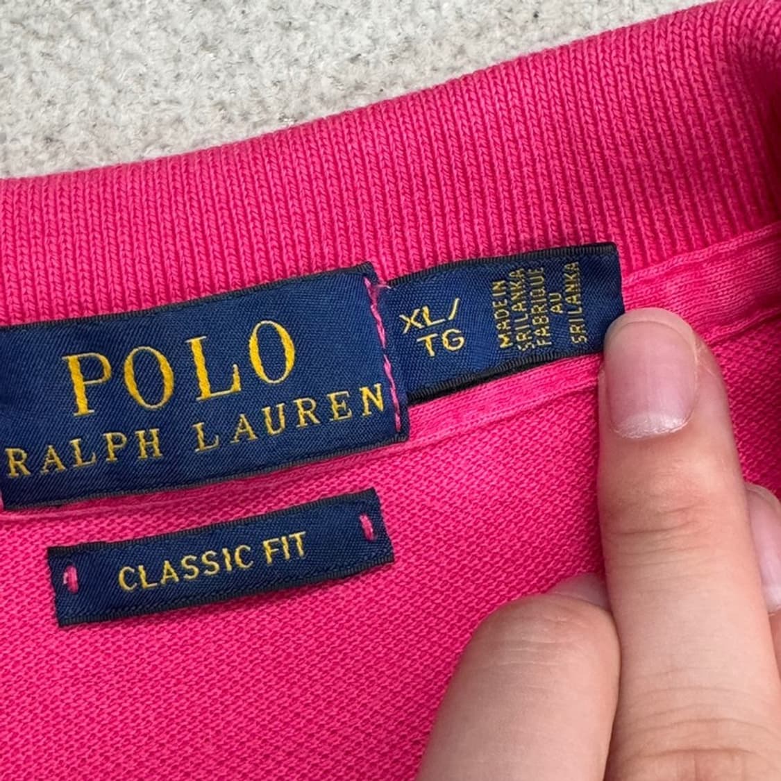 RALPH LAUREN PK 반팔티 핑크 XL/TG 상품이미지6