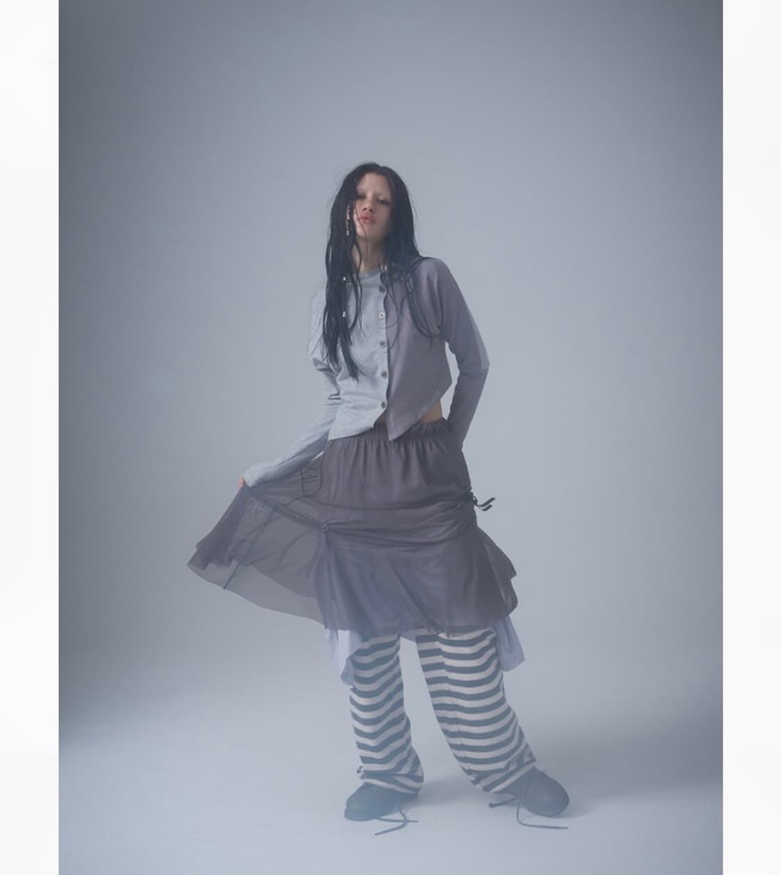 TENSE DANCE 탠스댄스 언발란스 가디건 상품이미지1