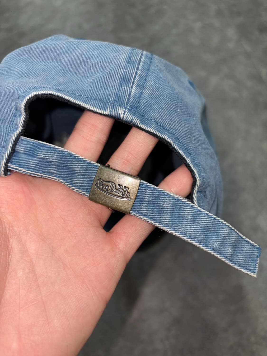 Vondutch 본더치 빈티지 데님 워싱 볼캡 상품이미지5
