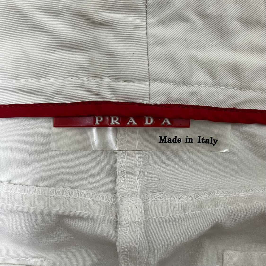 [40] 프라다스포츠 아이보리 코튼팬츠 상품이미지4
