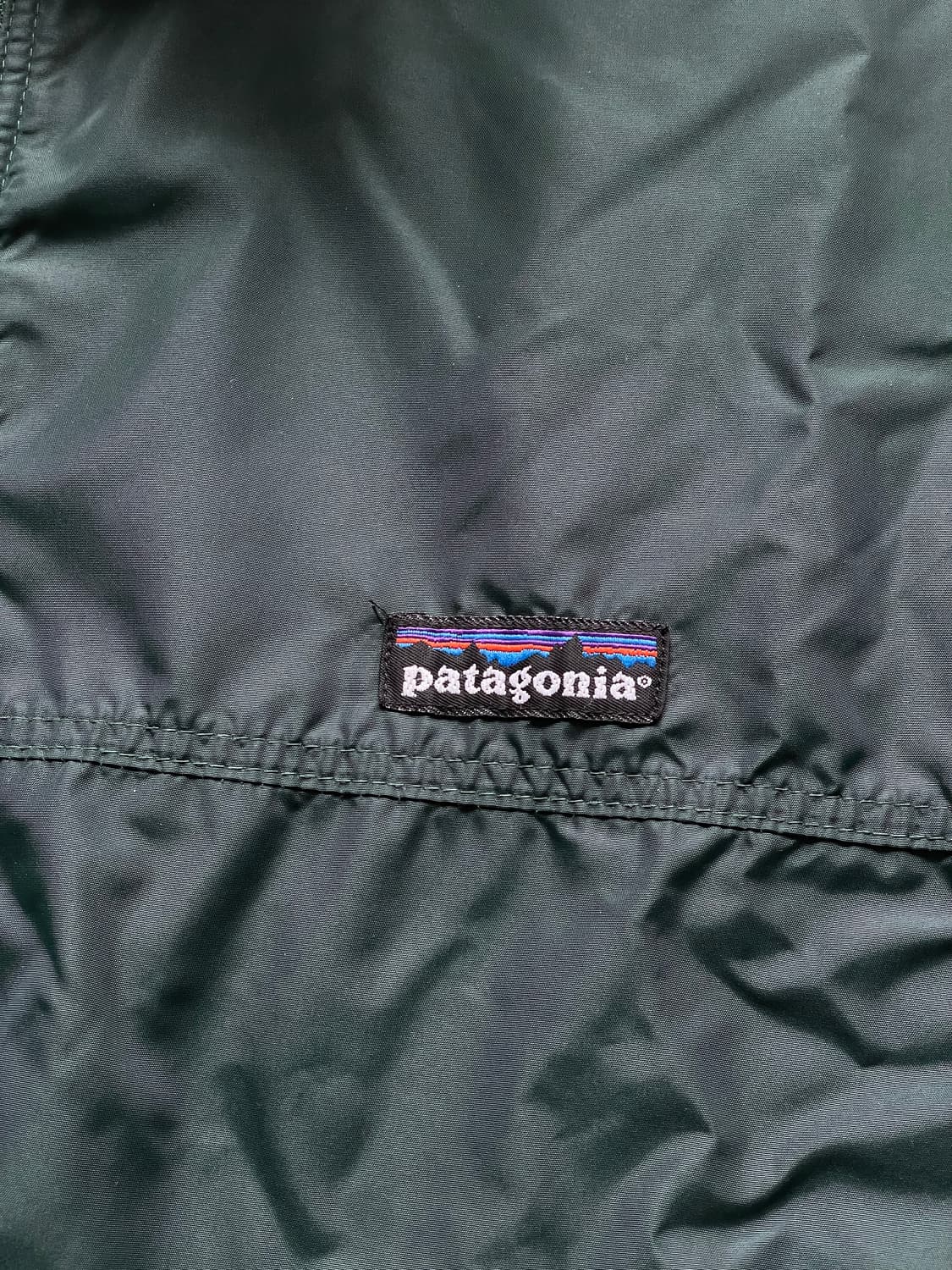 90s 파타고니아 쉘드 신칠라 봄버 자켓 눈없산 그린 rare 상품이미지5