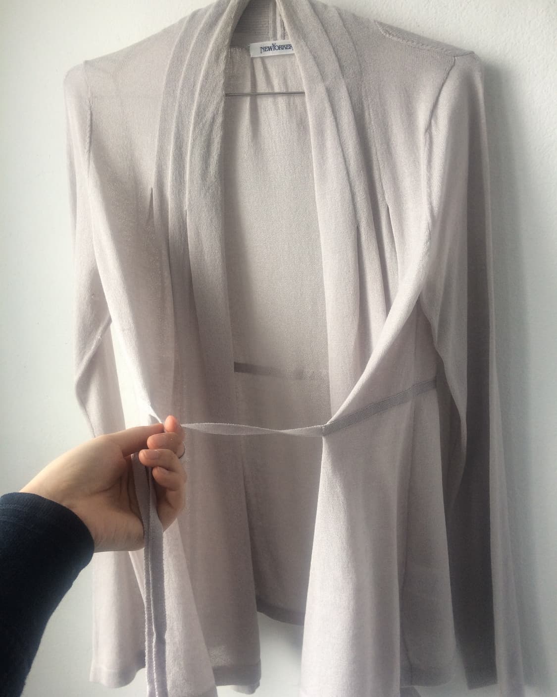 Drape tied cardigan 상품이미지5