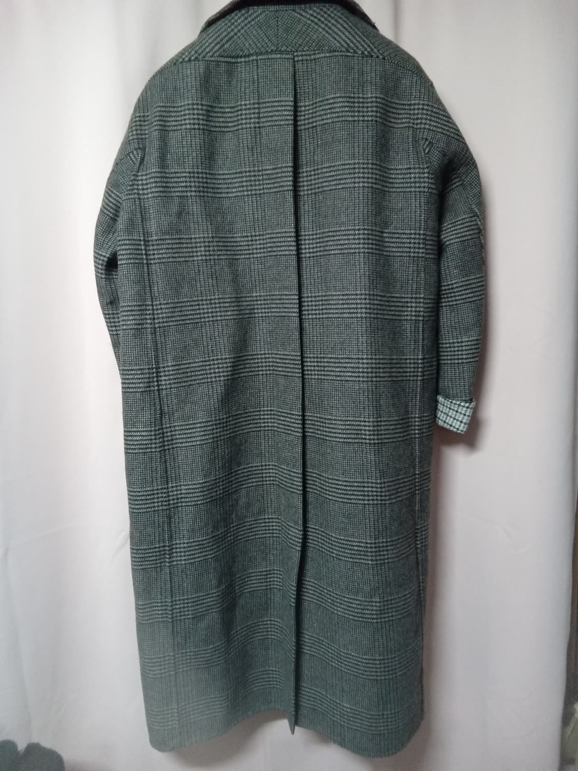 춘추,시스템 울체크 코트 상품이미지4