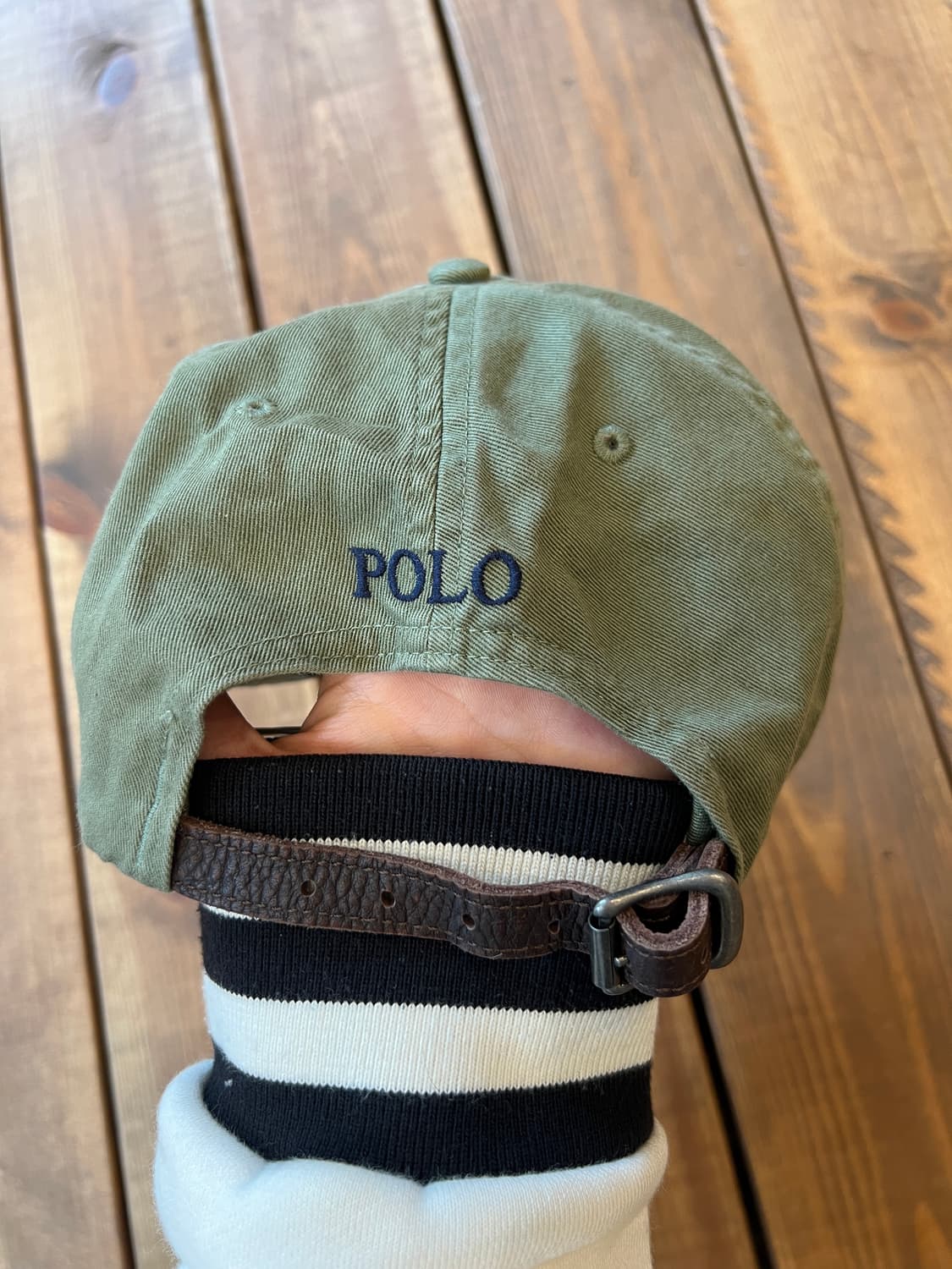 폴로 카키 캡모자 상품이미지5