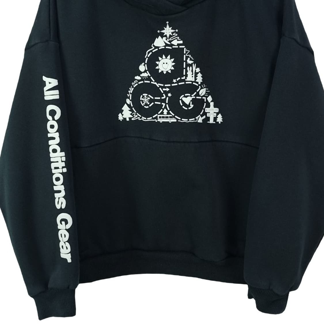 [나이키 ACG] 빅로고 오버핏 후드티 블랙 M18937 상품이미지5