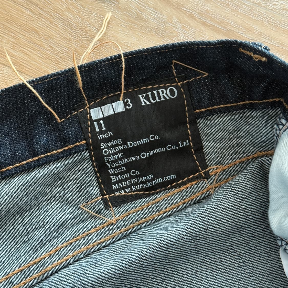 👖 쿠로 그래파이트 데님 팬츠 상품이미지7