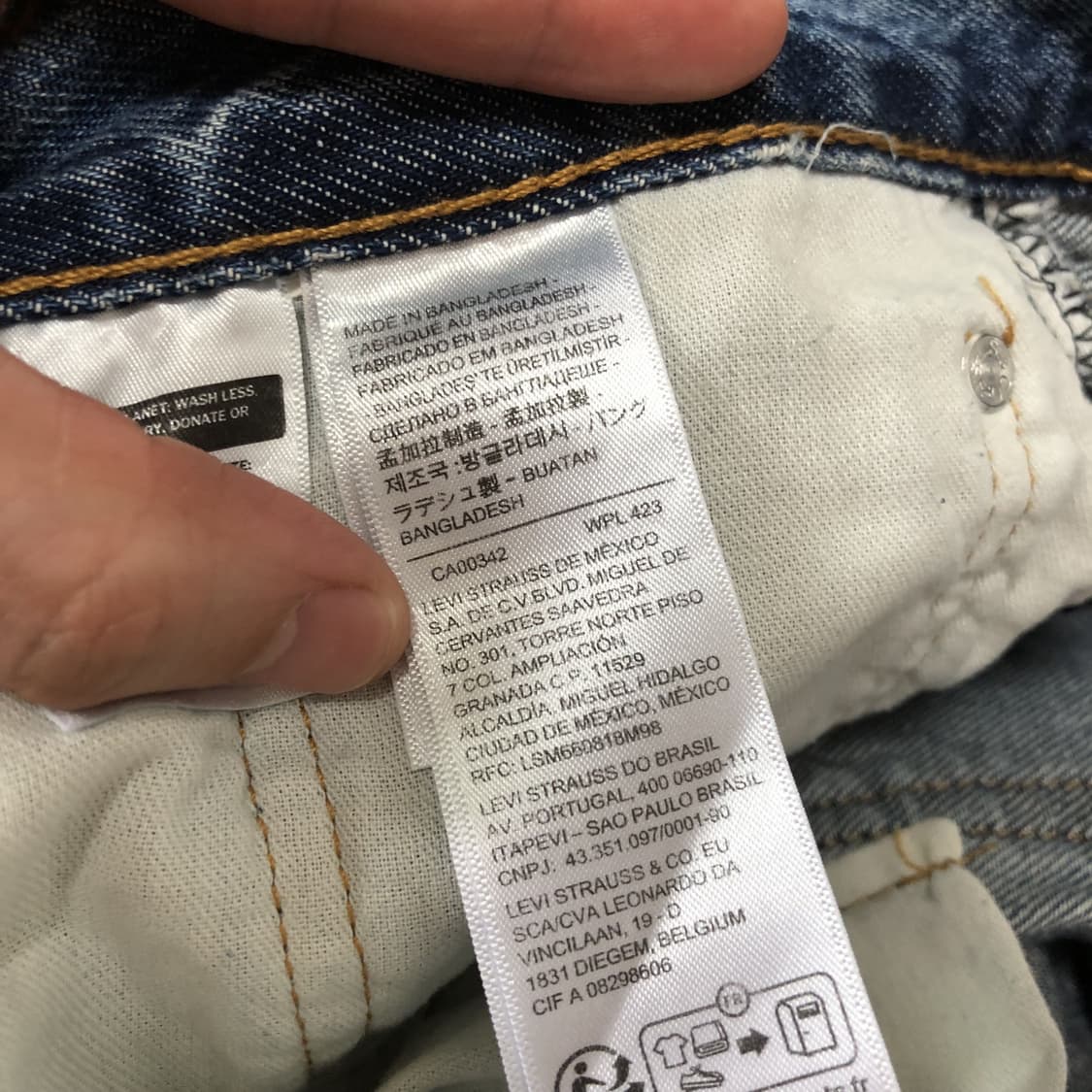 (32) 리바이스 Levi's 555 96 릴렉스 스트레이트진 중청 데님 상품이미지5