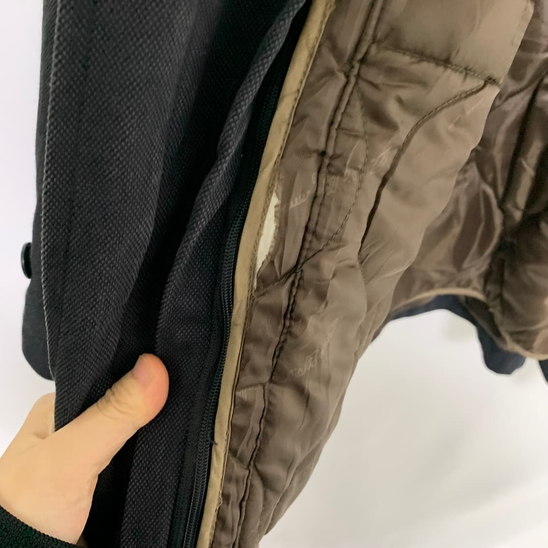 에디바우어 블랙 코튼 자켓 봄버 빈티지 워크자켓 XL  상품이미지10