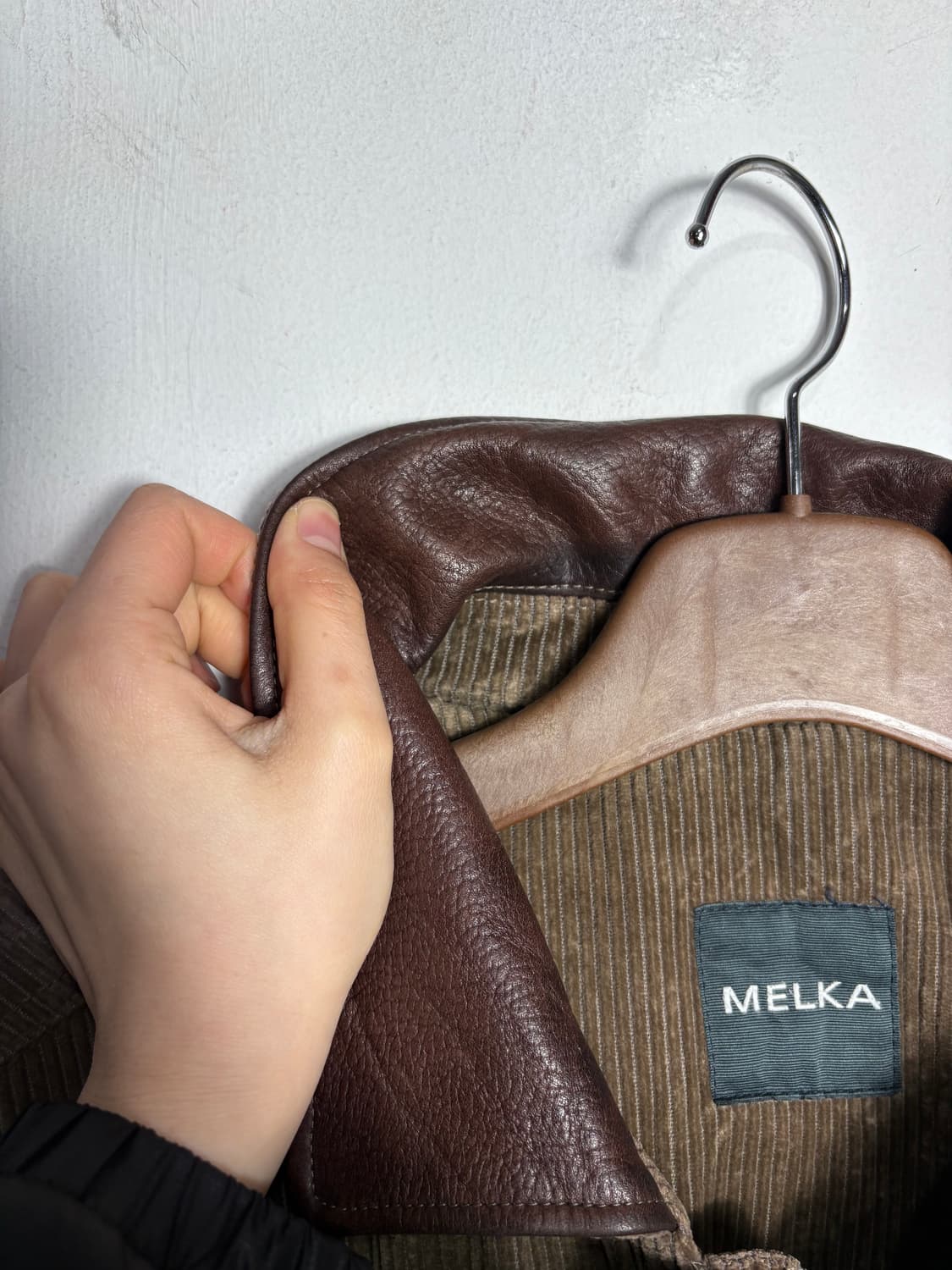 Melka 가죽 카라 코듀로이 자켓 상품이미지7