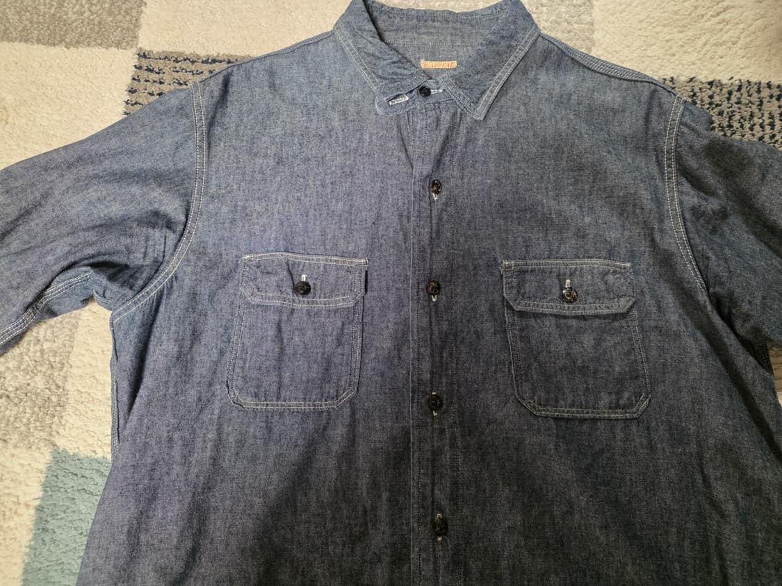 캐피탈 샴브레이 데님셔츠 3사이즈 L 상품이미지4