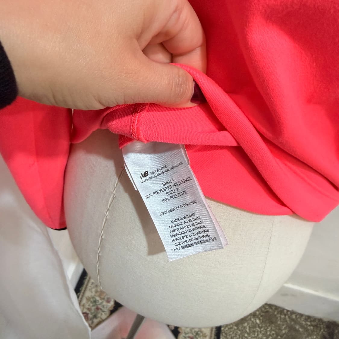 (85)뉴발란스 퀵드라이 핫핑크 집업 운동복 러닝복 4352 상품이미지5