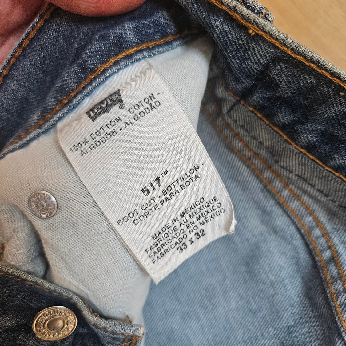 리바이스 517 빈티지 멕시코 데님 팬츠 W33 L32 상품이미지5