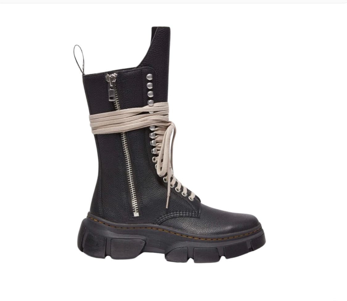 260 닥터마틴 릭오웬스 1918 DMXL 카프 렝스 부츠 블랙 판매 상품이미지1