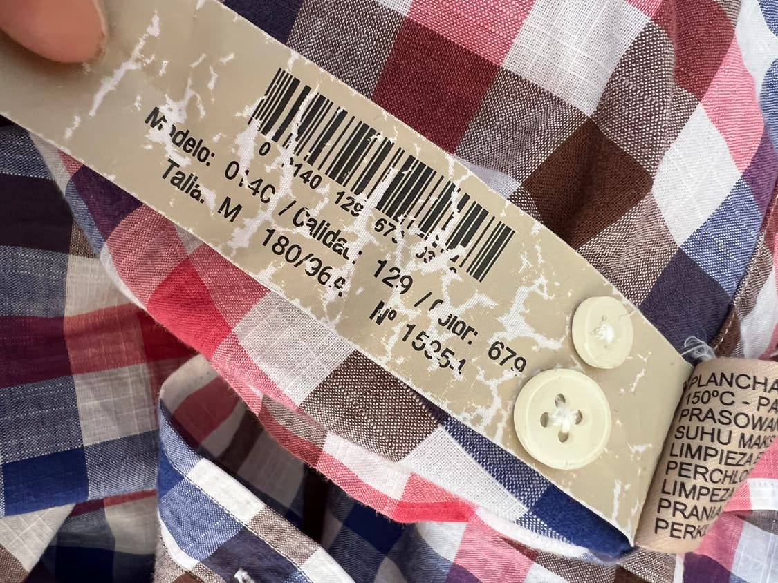 마시모뚜띠 네이비핑크 코튼긴팔셔츠
 상품이미지7