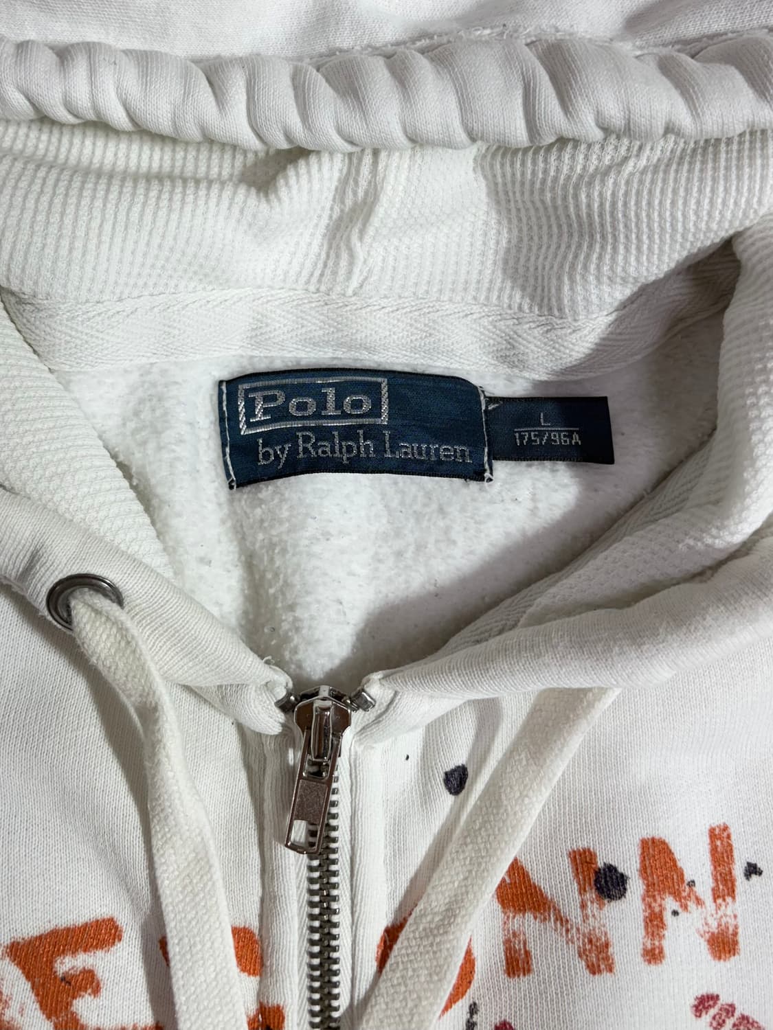 폴로 랄프로렌 화이트 빅로고 후드집업  상품이미지6