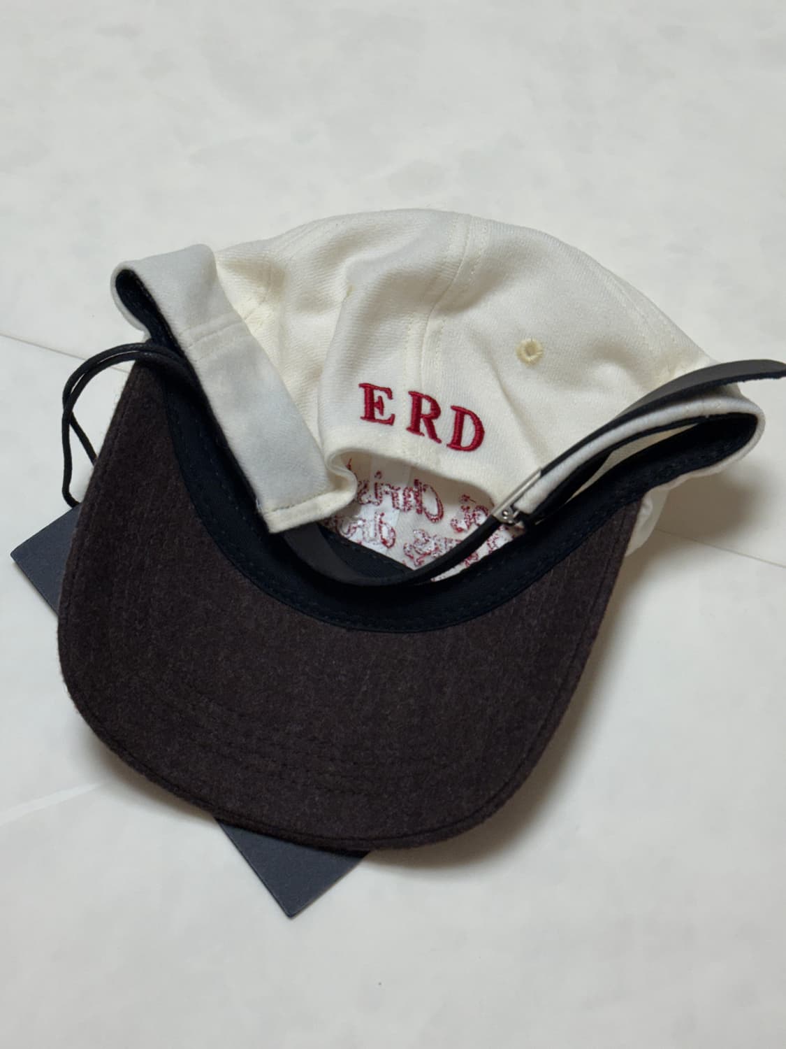 앙팡 리쉬 데프리메 레터링 캡 아이보리 상품이미지2