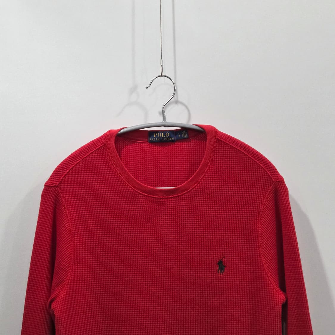 폴로랄프로렌 우먼 와플 레드 롱슬리브 L 상품이미지2