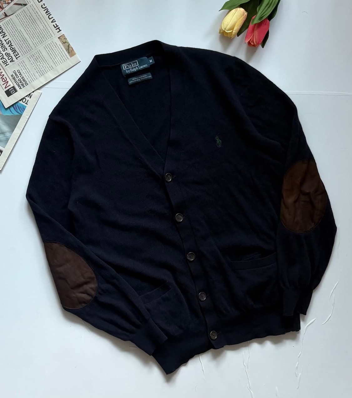 Polo 폴로랄프로렌 엘보 패치 가디건 상품이미지1