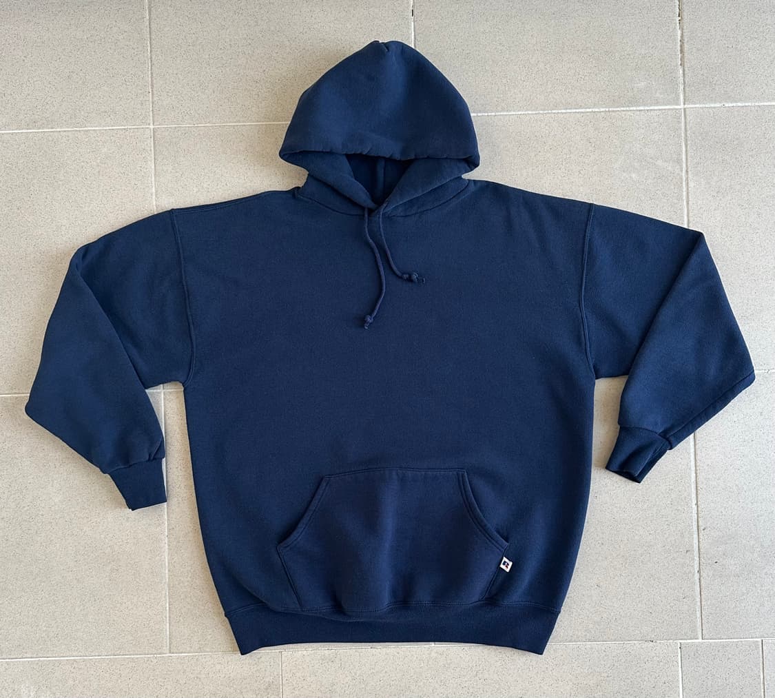 90s 빈티지 러셀 후드 네이비 XL 상품이미지1