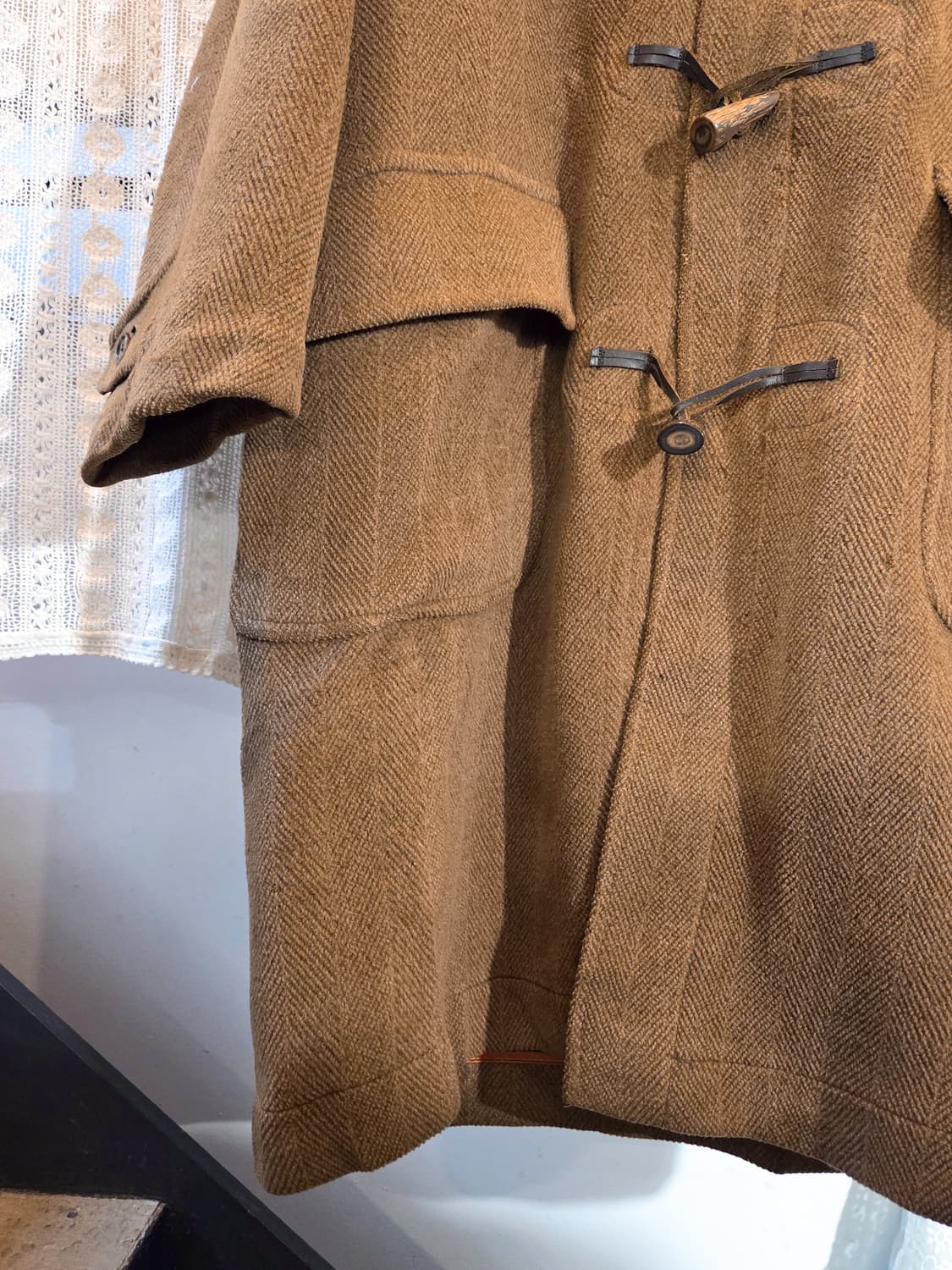 카멜 울 떡볶이 코트 상품이미지3