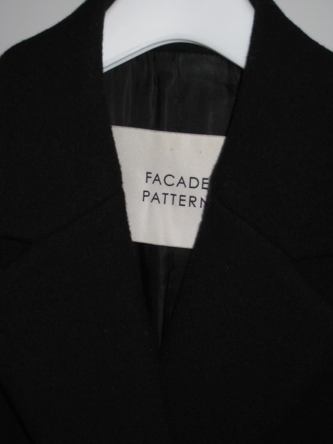 파사드패턴 캐시미어 미니멀 코트 블랙 s 상품이미지8