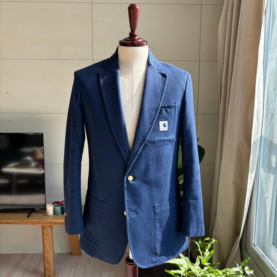 칼하트 x 아담 키멜 블레이저 네이비 (협업 모델) 사이즈 M 상품이미지7