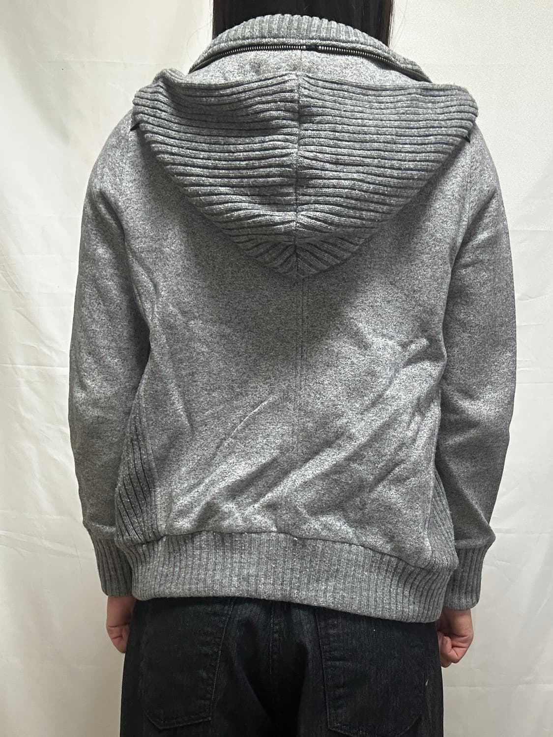 빈티지 투웨이 기모 후드집업 상품이미지3