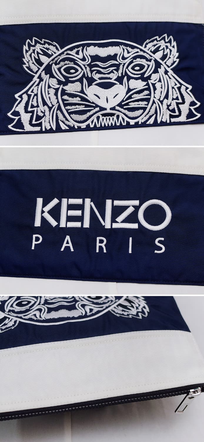 겐조 (KENZO) 컬러블럭 타이거 레터링 양면 로고 클러치백 상품이미지5