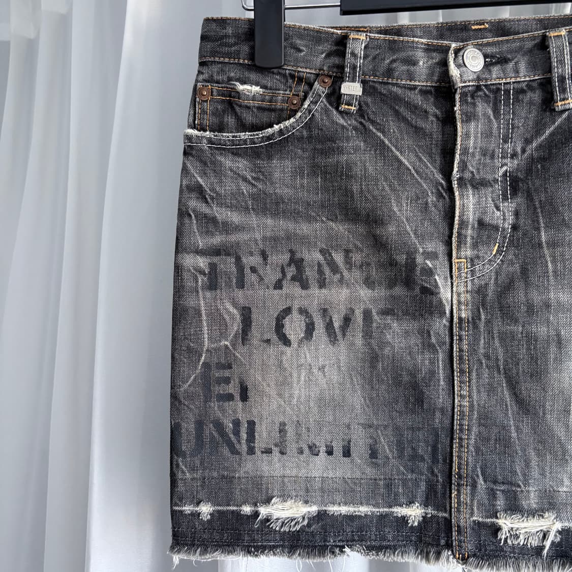 히스테릭 글래머 러브 버즈 미니스커트 상품이미지3