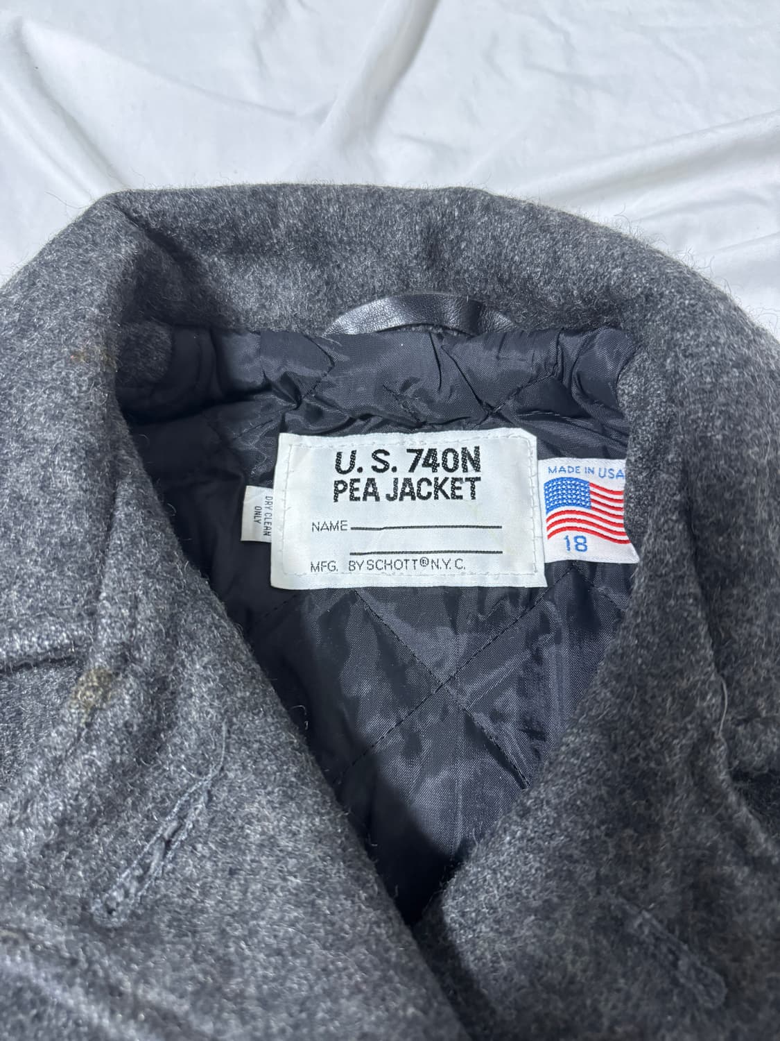 Usa 쇼트 울 피코트 상품이미지4