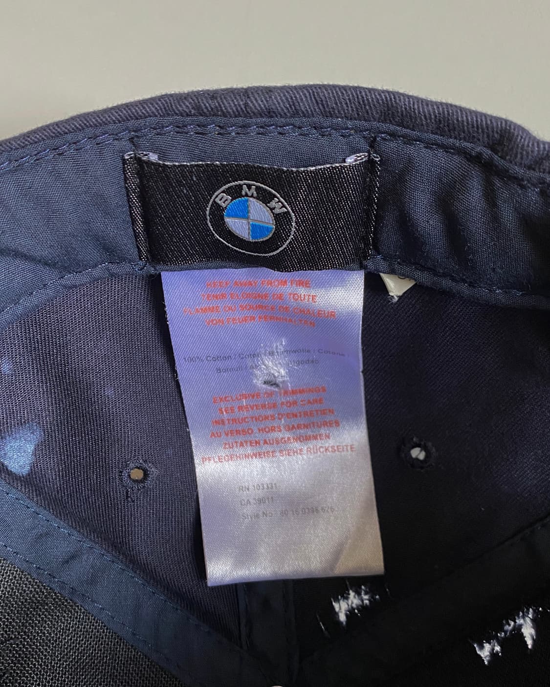빈티지 BMW 디스트로이드 페인팅 볼캡 모자 상품이미지10