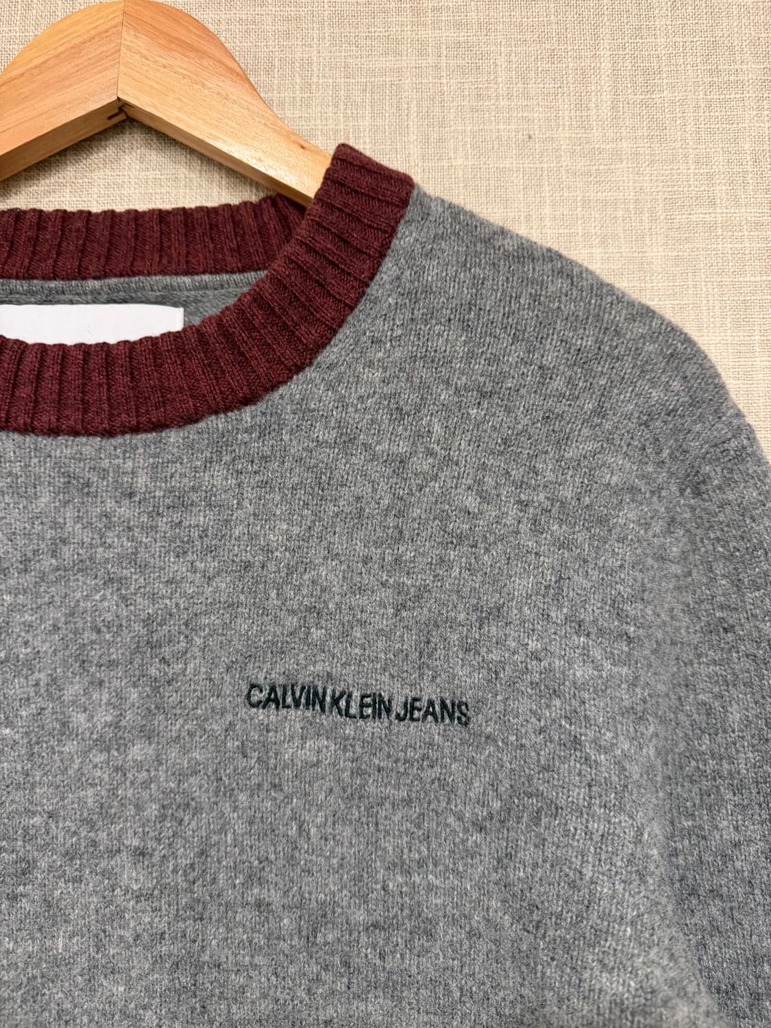 캘빈클라인진 울니트 100% L 그레이 상품이미지2