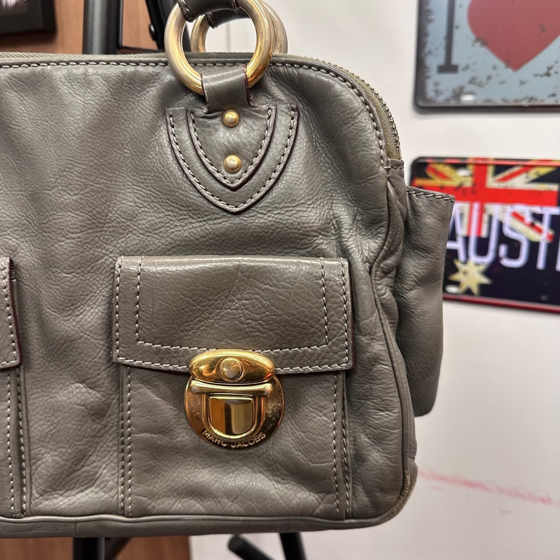Marc Jacobs, Gray Leather Shoulder Bag  상품이미지3