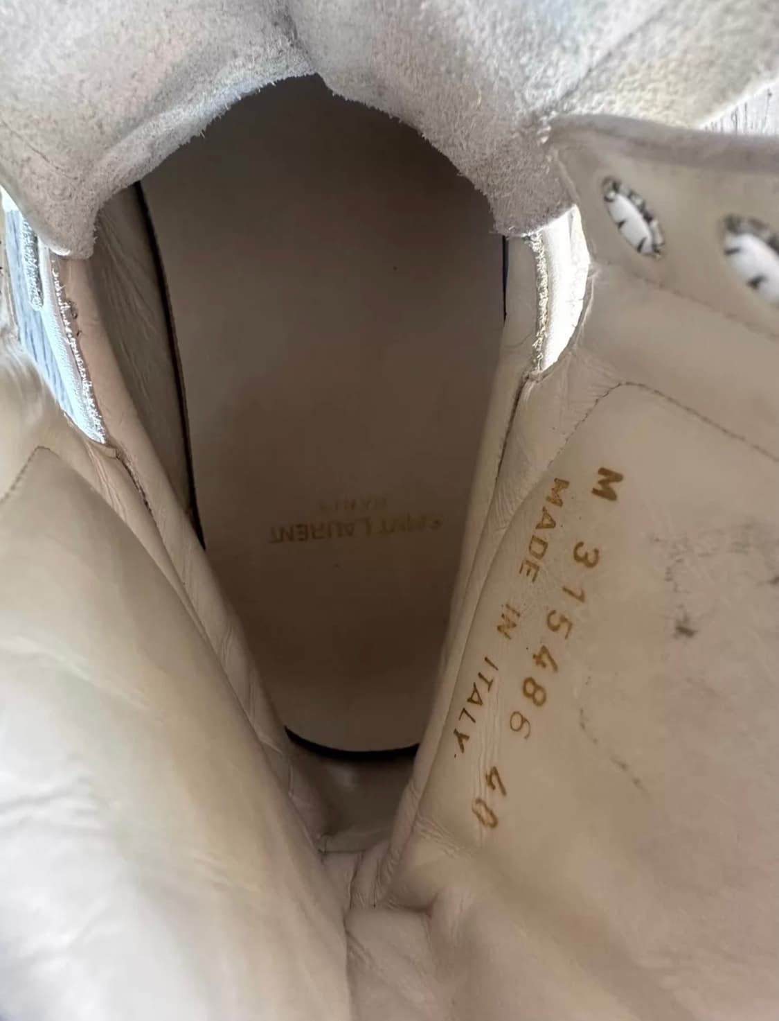 생로랑 화이트 하이탑 SL/01  상품이미지7