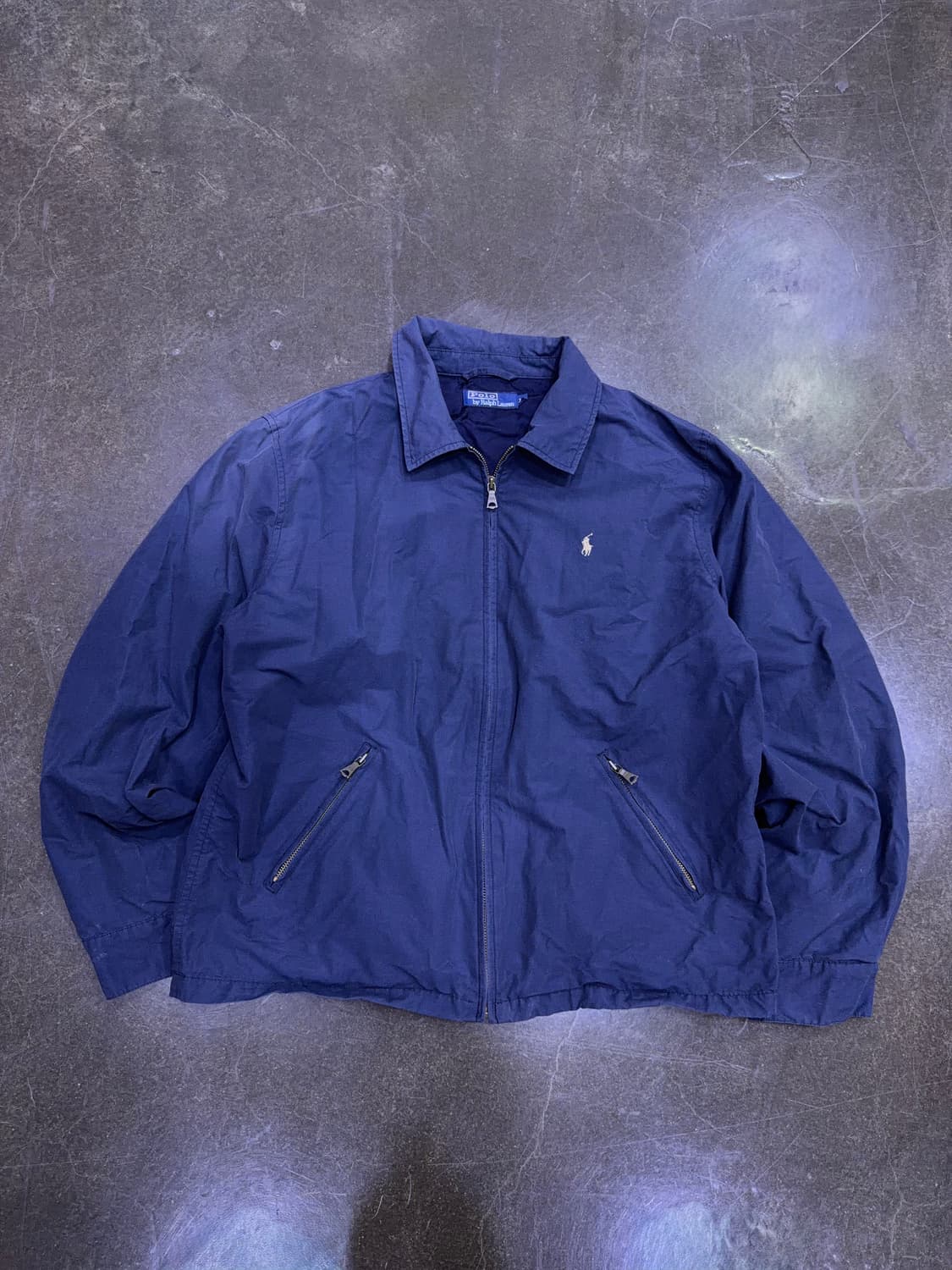 폴로 랄프로렌 빈티지 베이포트 블루종 점퍼 자켓 네이비 XL 상품이미지1