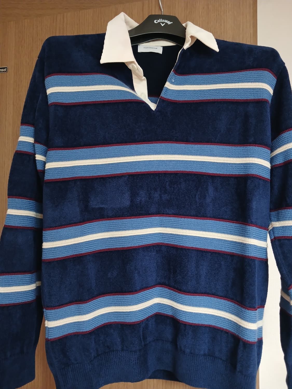 커스텀멜로우 스트라이프 럭비 긴팔 니트 100 상품이미지1