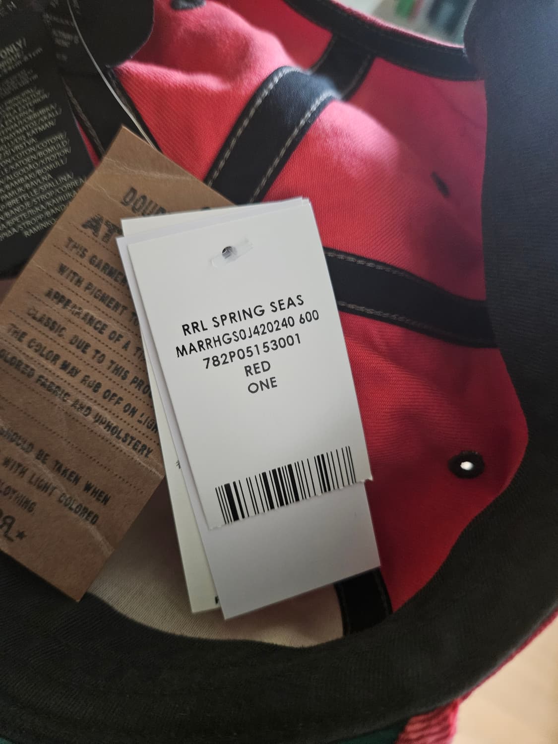 rrl 로고 아플리케 트윌 볼 캡 상품이미지2