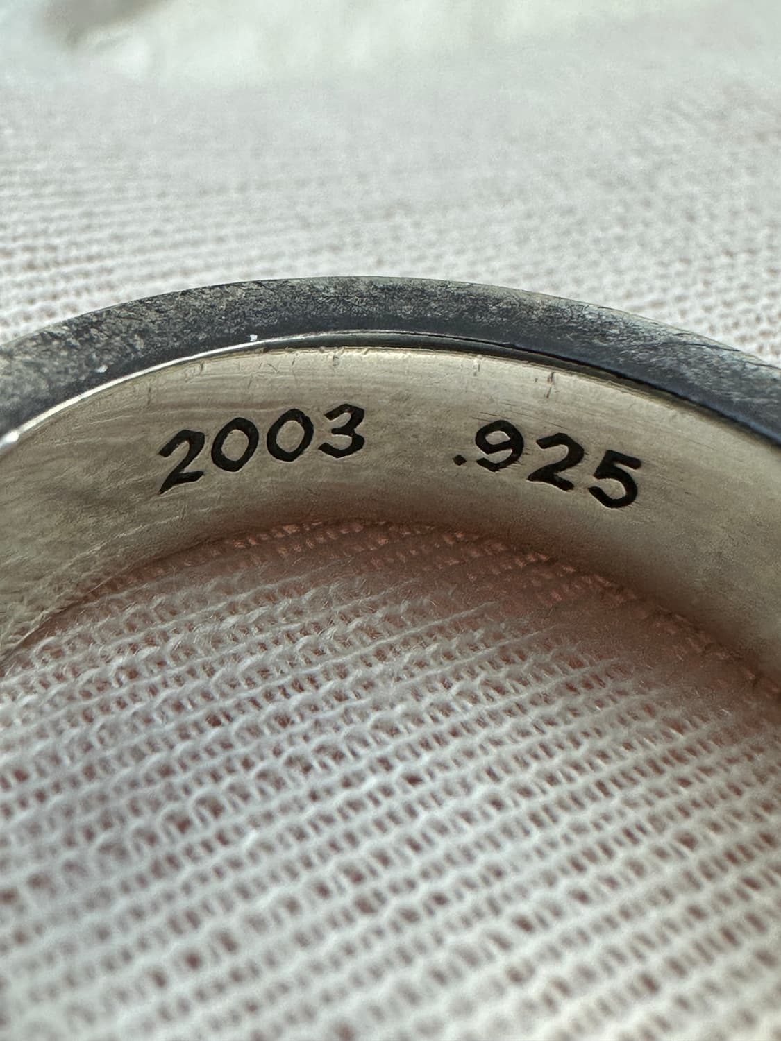 [US 10] 백화점판 정품 크롬하츠 퍽유링 6mm 상품이미지8