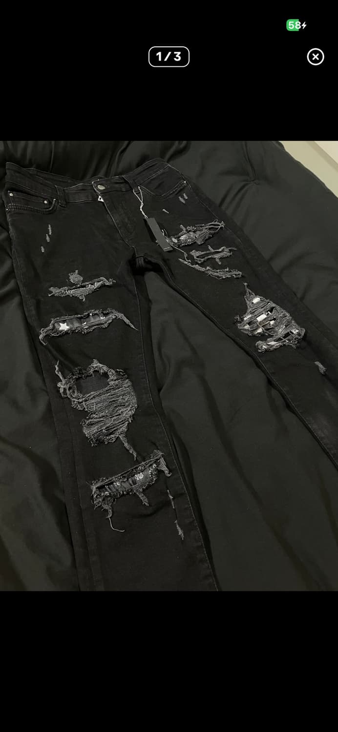 아미리 멀티 블랙 디스 진 상품이미지1