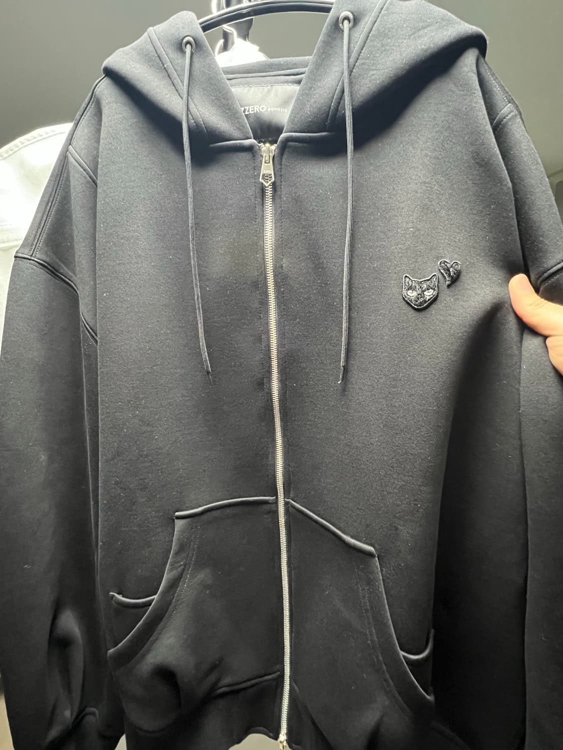 정품 송지오 지제로 러브 팬서 후드 집업 블랙 L 상품이미지1